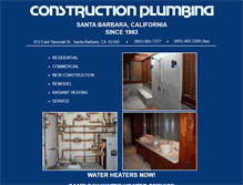 Tablet Screenshot of construction-plumbing.com